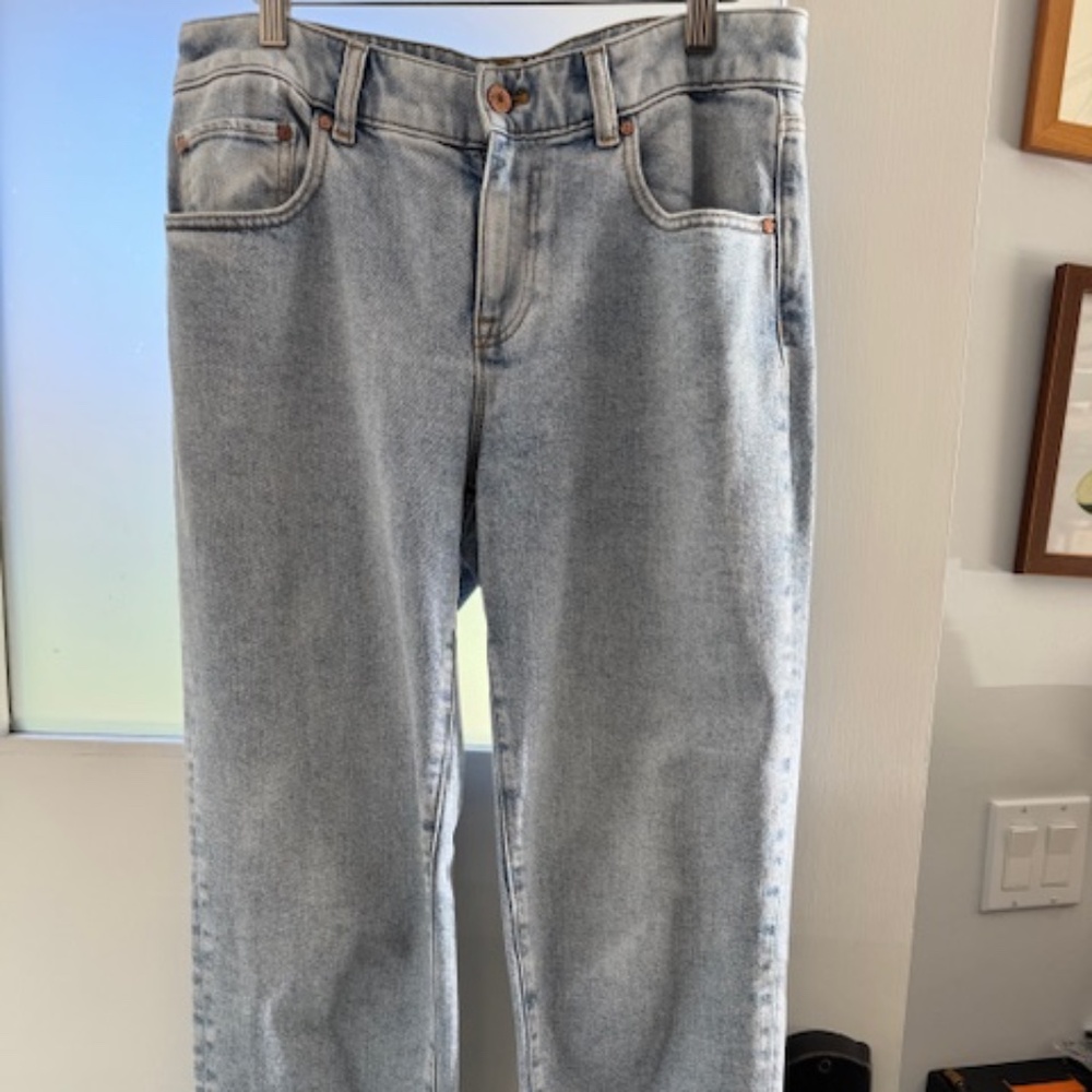 TALBOT EVERYDAY RELAXED JEANS Light Blue denim wash SZ 6 reg/misses